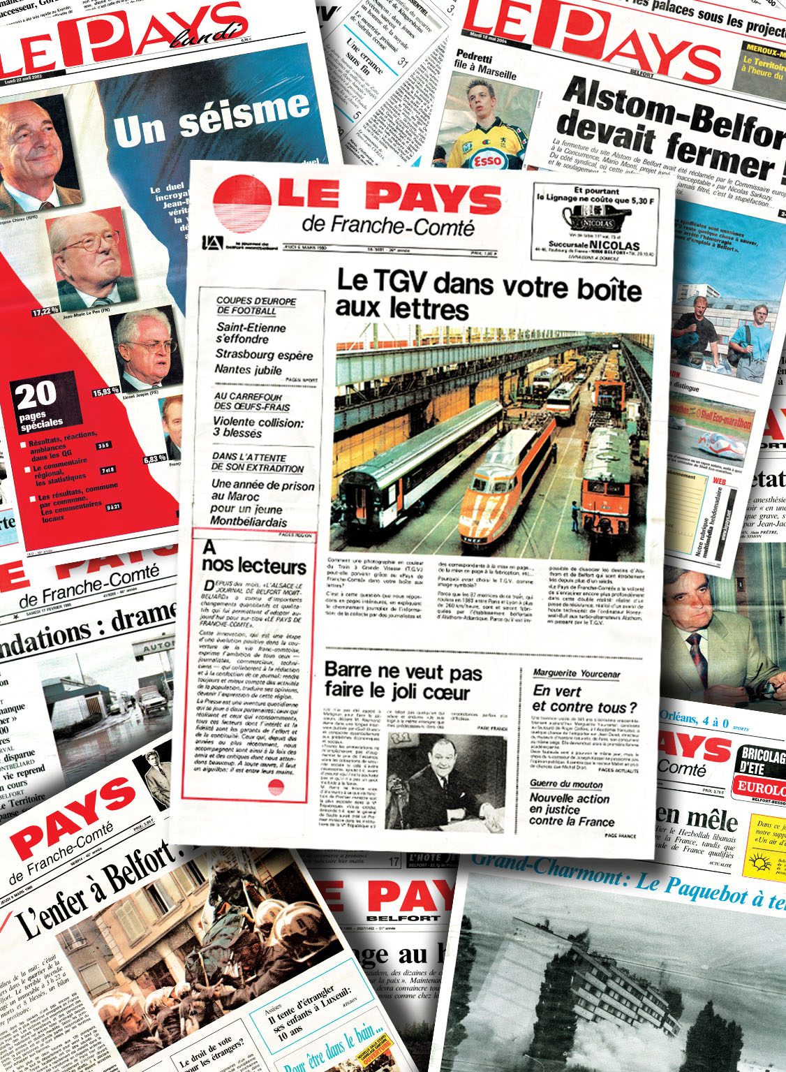 30 ans de Unes du Pays depuis la première du 6 mars 1980